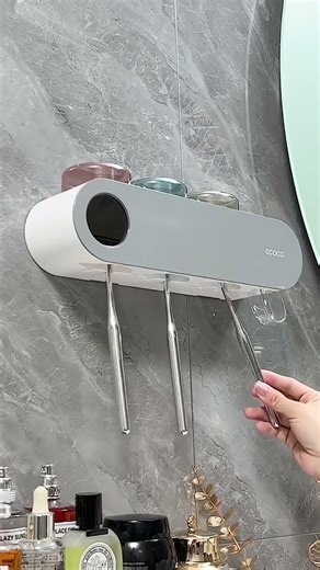 🪥 Wall Mounted Automatic Toothpaste Holder 🚿 Hygienic & Space-Saving Bathroom Gadget ✨"