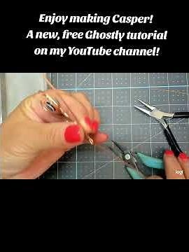 DIY Ghostly Earrings! Fun, easy beginner wire wrapping tutorial!