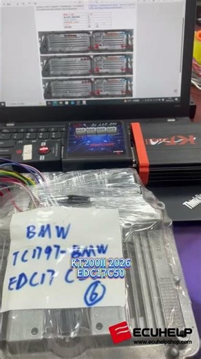 ECUHELP KT200II Read and Write BMW EDC17C50 on Bench #ecuprogrammer #automobile #ecuprogramming