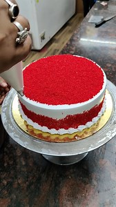 725K views · 7K reactions | 1 Kg Red Velvet Cake Design Idea | Unique Red Velvet Cake Design | Crezy Cake Point | Facebook
