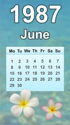 June 1987 Calendar