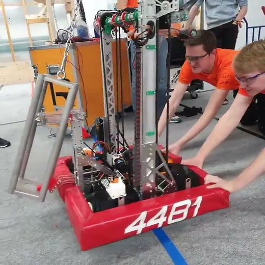 FRC4481 - 2025 Development Robot - Climbing System Expand and Climb - Test 2