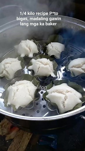 1/4 kilo recipe Bibingka pinalutaw, 4 ingredients lang mga ka baker | Nilson Sumalinog