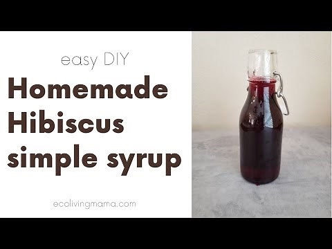 Homemade hibiscus syrup