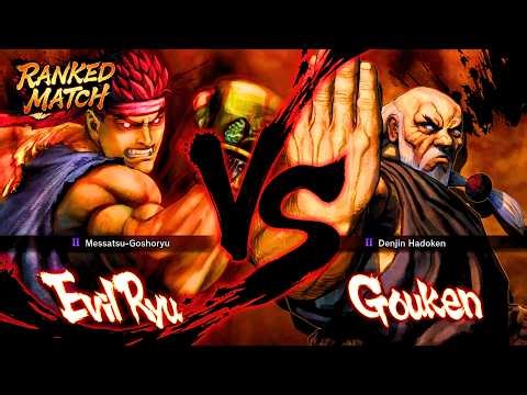 Evil Ryu vs Gouken - Street Fighter 4 High Level Match