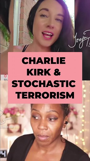 Charlie Kirk - Stochastic Terrorism & Why You Don't Feel... Charlie Kirk spoke very dangerous insidious words about Black people and Black women. Including telling his audience to "imagine a world without Joy Ann Reid, Michelle Obama, Ketanji Brown Jackson & Sheila Jackson Lee). This sounds like a THREAT to me. Featuring Dr. Danielle Kramer @InBedWithDanielle #CharlieKirk #StochasticTerrorism #DanielleKramer #TonyaTko #Inbedwithdanielle | Tonya Tko Show