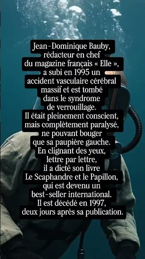 La force de l’esprit : l’histoire de Jean-Dominique Bauby