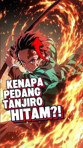 Why is Tanjiro's sword black? #demonslayer