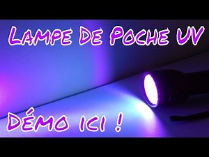 Lampe de Poche UV 51 LED Lumière Ultra Violet 395 nM Démonstration par ThinkUnBoxing Français