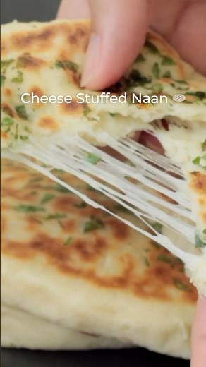 Cheese Stuffed Naan 🤍