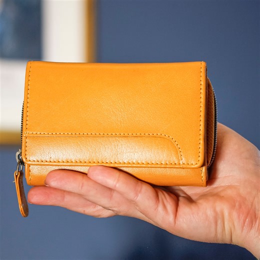 Women Leather Wallet for Ladies RFID Card Holder Zip Coin Pouch - Etsy Canada
