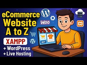 Complete eCommerce Website Tutorial A to Z | XAMPP + WordPress + Free Theme + Hosting (2025)