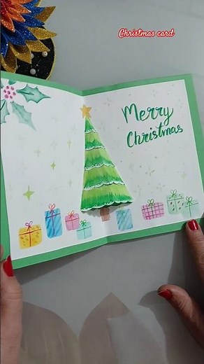 Christmas card Making | christmas greeting card easy | easy craft for christmas #card #greetingcard