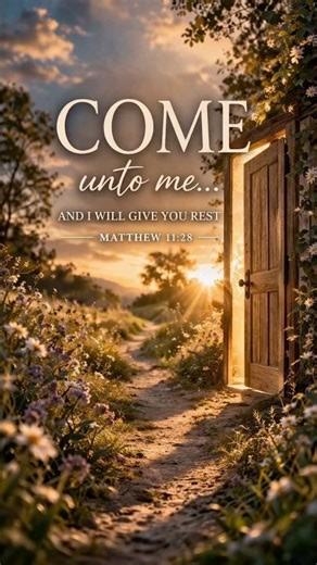 ⬆️▶️COME… and find rest | Matthew 11:28 | Scripture for Sleep & Peace