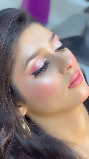 472K views · 14K reactions | Glam Party makeup in soft pink | Let's Make Up Salon & Studio DHA | Facebook