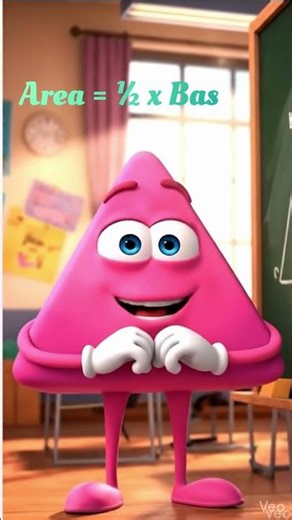 Meet the Triangle! 📐Triangle Facts #ShortsTriangle 3D animation Helpful tutorial for teacher #funny