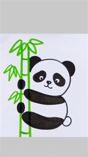 167K views · 926 reactions | Cute Panda  drawing tutorial  . #easydrawimgforbginners #creativedrawing #artwork #explorepage #fbreelsfypシ゚viralシ | Easy drawing for kids24 | Facebook