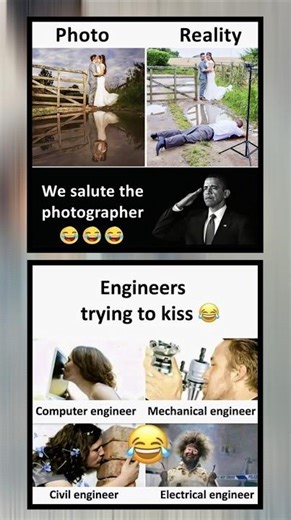 Engineers Trying to Kiss 😂 | Reality vs Photo Meme#shorts #trending #viral