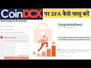 HOW TO SET 2FA ON YOUR COINDCX ACCOUNT ?