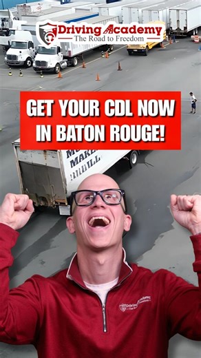 That’s right, Louisiana, Driving Academy is officially OPEN in Baton Rouge! 🚛 If you live anywhere near Baton Rouge, your CDL journey just got easier, faster, and way more accessible than ever before. Whether you’re just starting from scratch or leveling up your skills, we’ve got your back. We’re not your average truck school. We’re one of America’s top-rated CDL schools, trusted by over 10,000 students who got trained, licensed, and hired, all with real flexibility and real results. 💪 Here’s 