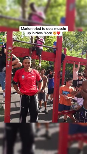 Marlon tried to do a muscle up in New York 🤯❤️ #marlon #fyp | Muscle Up