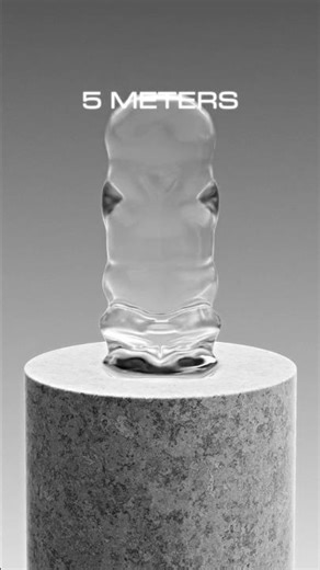 1.25m vs 10m Capsule 3D Softness Simulation