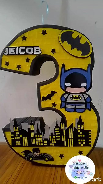 Piñata Batman: Manualidades Personalizadas