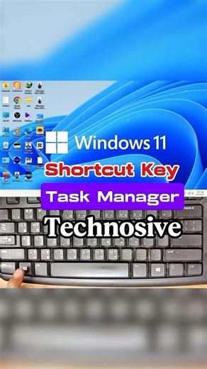 How to open task manager with shortcuts ❓ | Technosive