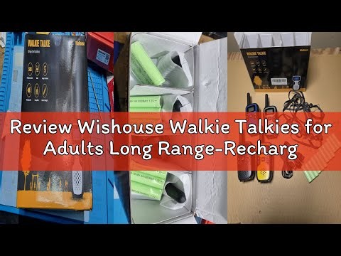 Review Wishouse Walkie Talkies for Adults Long Range-Rechargeable 4 Pack 2 Way Radios, Hiking Access