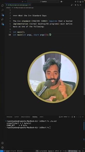 Why int main not void main in c and c++ program