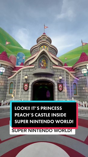 Exploring Princess Peach's Castle in Super Nintendo World