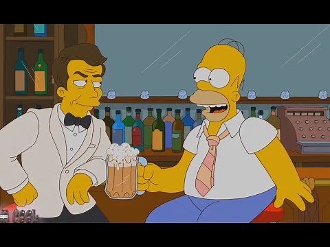 The Simpsons -Homer and his friend!