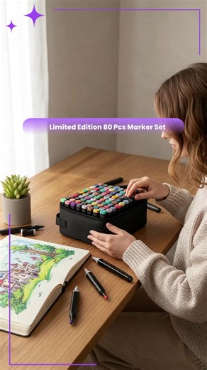 Limited Edition 80 Pcs Color Marker Set Review