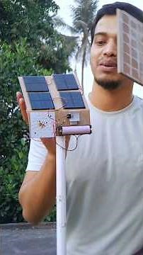 Solar Light full automatic. 🌞. #experiment #science #diy #electric #led