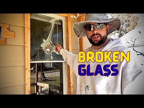 How to replace glass on a broken wooden window