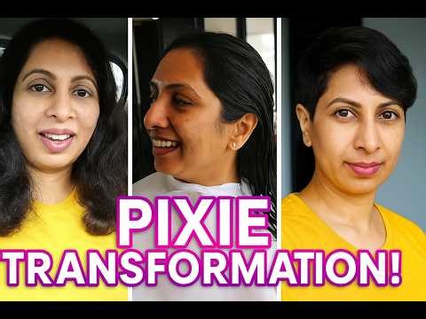 Short Hair, Don’t Care! Pixie Haircut | Long Hair to Pixie | Telugu Haircut | Indian Woman Haircut