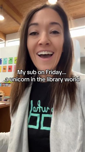 Good library subs are basically unicorns and last week I got the rarest one of all. Librarians… what’s your best sub win? #SchoolLibrarian #LibraryLife #LibrariansOfInstagram #TeacherLife #SubPlans #LibraryWins #ElementaryLibrarian #MiddleSchoolLibrarian #HighSchoolLibrarian #MomsWhoTeach #MelanieInTheLibrary | Melanie In The Library
