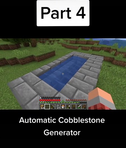 How to Build an Automatic Cobblestone Generator in Minecraft 1.19 Part 4