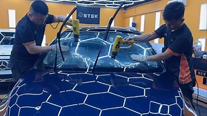 Timelapse shrinking #STEK NEX graphene Solar film KN a BYD M6 windshield.  Beat the heat , beat the glare ☀️. #solarfilm #ppf #windowtinting #tint #windowtint #singaporebestppfinstaller #stek #stekrevolution #steknexseries #steknex70 #stekautomotive #steksingapore | New Age Polish | Facebook