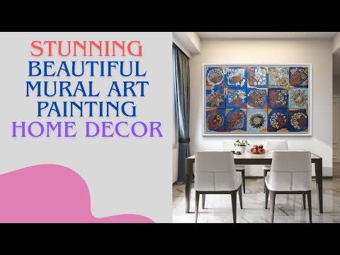 Easy Textured Mural Painting Palette Knife Tutorial | DIY Wall Art for Home Décor