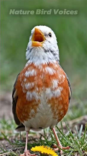 Leucistic American Robin #birds #birdsong #birdsounds