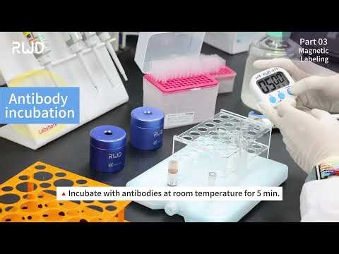 RWD Magnetic Cell seperation system (Column-Free)-User guide video