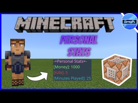 Personal Stats In Minecraft Using Commands | Xbox One, PS4, Windows 10, MCPE