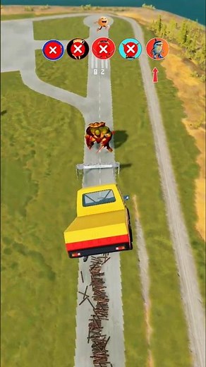 ITALIAN BRAINROT VS NINJA TURTLES #shorts #beamngdrive