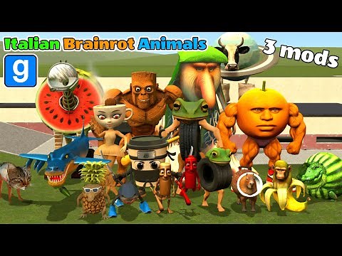 Gmod: Italian Brainrot Animals 3D & 2D Nextbots █ Garry's Mod █
