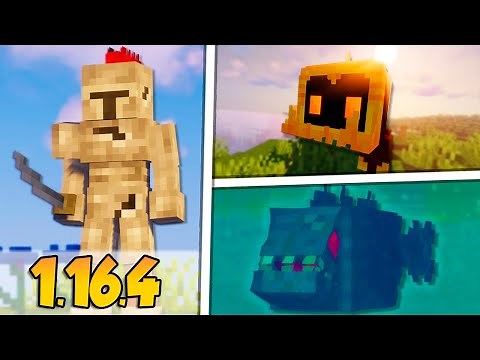 5 MODS DE ENEMIGOS para MINECRAFT 1.16.4 *nuevos*