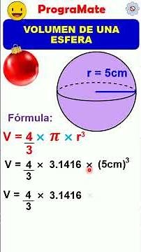 Volume of a sphere [Geometric bodies] ✌⚡