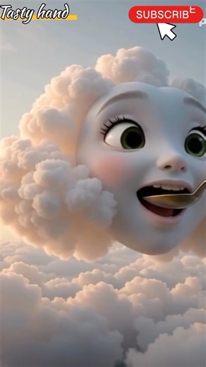 ☁️ Cloud Eating While Running 🌩️ | Funny Cartoon Animation Shorts 2025