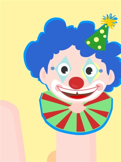 CLOWN SONG - Finger Family Clowns Song for Children!#childrensong #eeuu #babysong #kids #animated