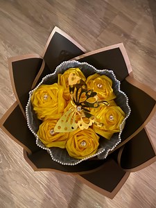 Yellow Eternal Rose Bouquet - Etsy